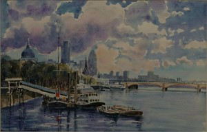 River Thames at the City 10”x14”
£100