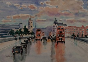 Buses on Putney Bridge - 6”x8”
£50