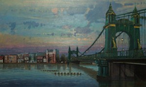 Dusk at Hammersmith Bridge - 22”x36”
£450